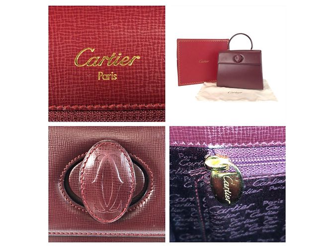 Borsa Cartier Leather Must Line Marrone - vista 4