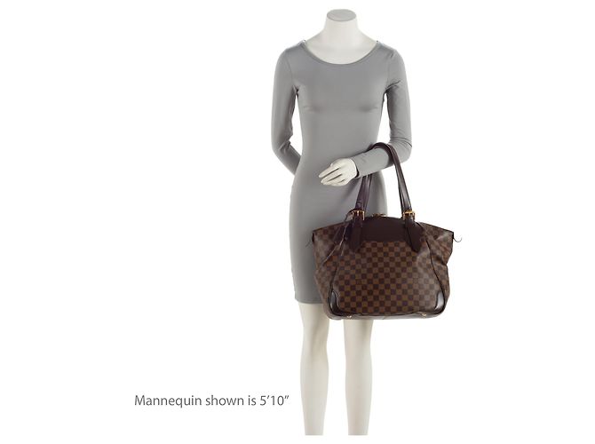 Borsa a tracolla Louis Vuitton Damier Ebene Verona GM Marrone - vista 5