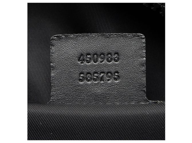 Borsa duffle Gucci Techno Canvas Web Animalier Nero - vista 6