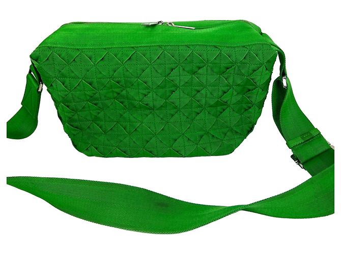 Bolso bandolera Bottega Veneta Intrecciato Green Webbing Verde - vista 2