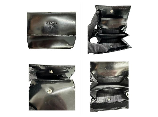 Monedero de esmalte negro Prada - vista 4