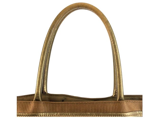 Prada Nylon-Jacquard-Tote-Bag Khaki Grün - Ansicht 8