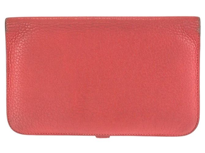 Hermès Portafoglio lungo Hermes Dogon GM Rosso - vista 2