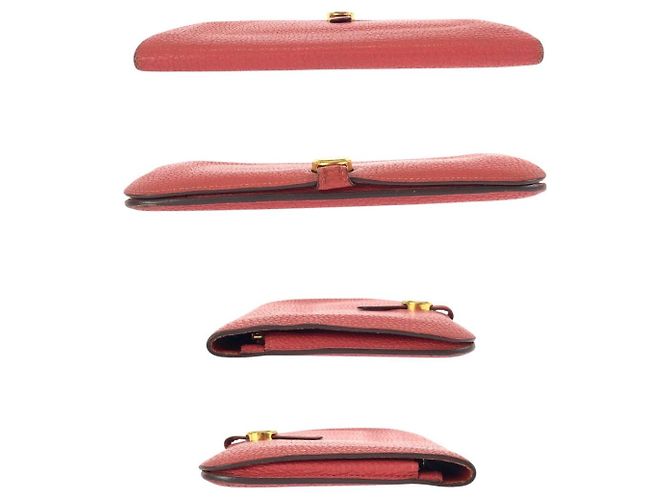 Hermès Portafoglio lungo Hermes Dogon GM Rosso - vista 8