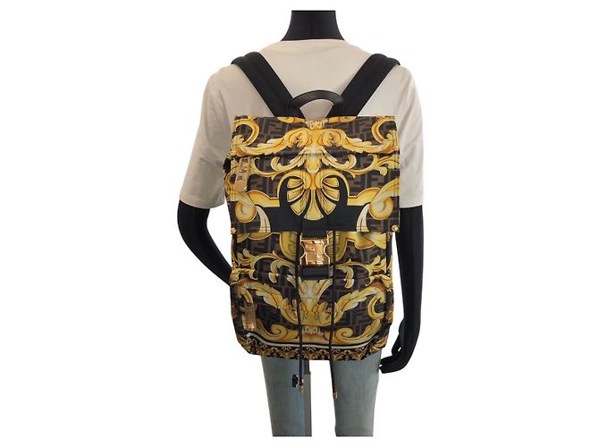 Fendi Nylon-Rucksack Schwarz - Ansicht 6