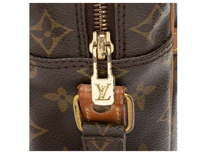 Louis Vuitton Vintage Monogram Canvas Danube MM Schultertasche Braun - Ansicht 9