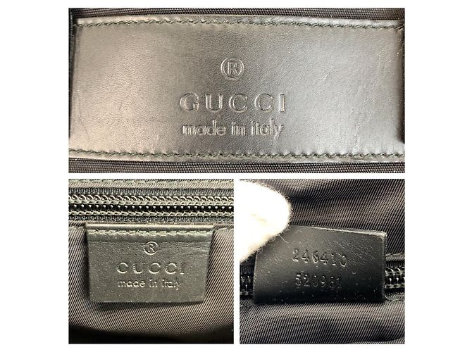 Valigetta Gucci in nylon e pelle Nero - vista 4