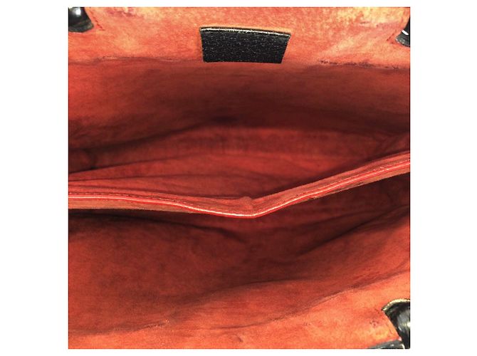 Bamboo Bolsa Tote de Couro com Alça de Bambu Gucci Preto - vista 9