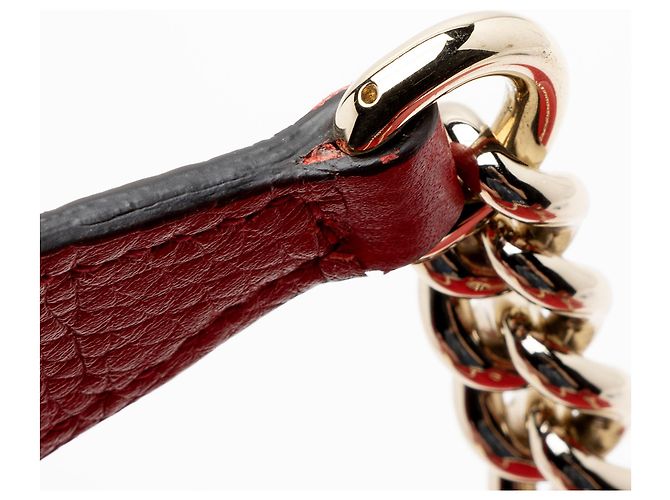 Borsa a tracolla Gucci Soho in pelle, misura Medium Rosso - vista 10