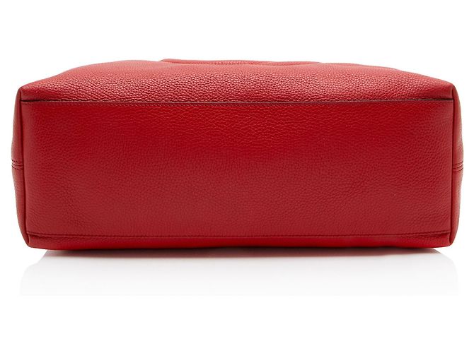 Borsa a tracolla Gucci Soho in pelle, misura Medium Rosso - vista 4