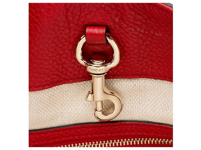 Borsa a tracolla Gucci Soho in pelle, misura Medium Rosso - vista 9