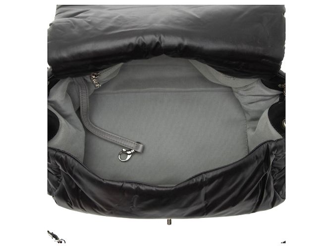 Gabrielle Borsa a tracolla Chanel Lambskin Bubble Quilt Tweed Medium Flap Nero - vista 7