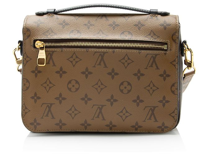 Borsa a tracolla Louis Vuitton Reverse Monogram Pochette Metis Nero - vista 3