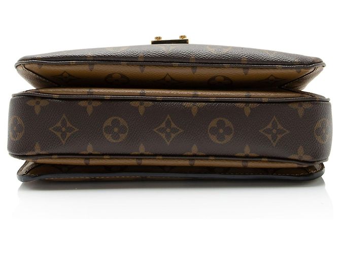 Borsa a tracolla Louis Vuitton Reverse Monogram Pochette Metis Nero - vista 4