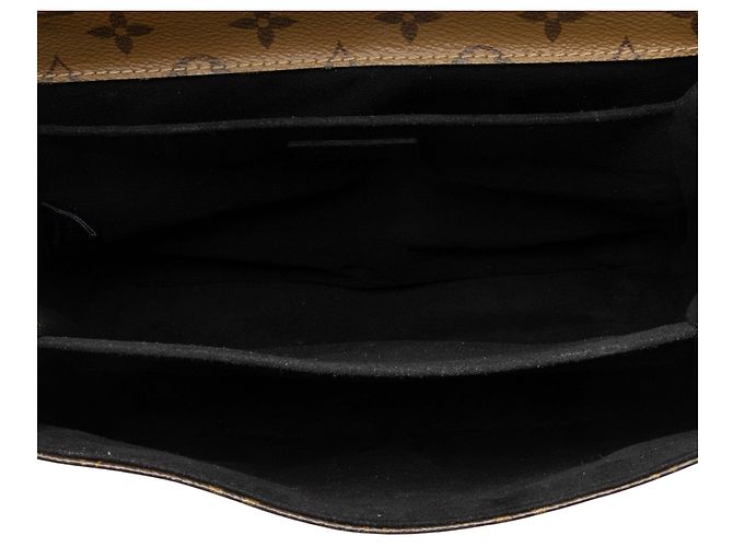 Borsa a tracolla Louis Vuitton Reverse Monogram Pochette Metis Nero - vista 7