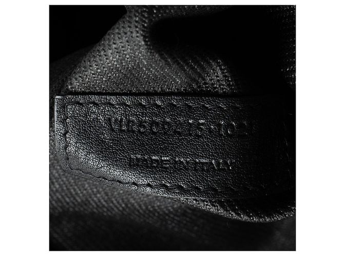 Tote Large Rive Gauche em canvas e couro de bezerro Saint Laurent Preto - vista 6
