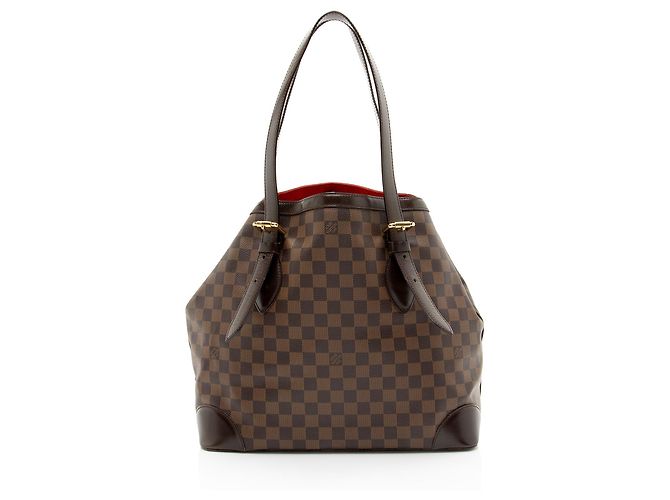 Tote Louis Vuitton Damier Ebene Hampstead GM Marrone - vista 3