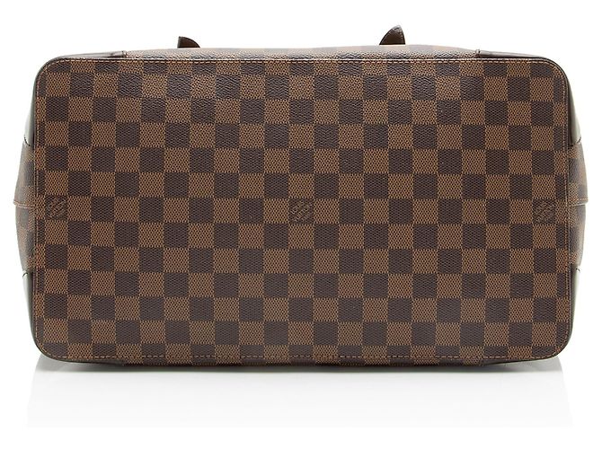 Tote Louis Vuitton Damier Ebene Hampstead GM Marrone - vista 4