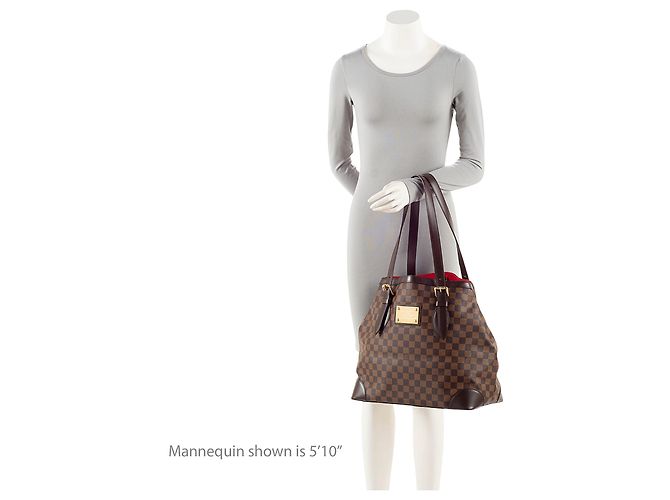 Tote Louis Vuitton Damier Ebene Hampstead GM Marrone - vista 5