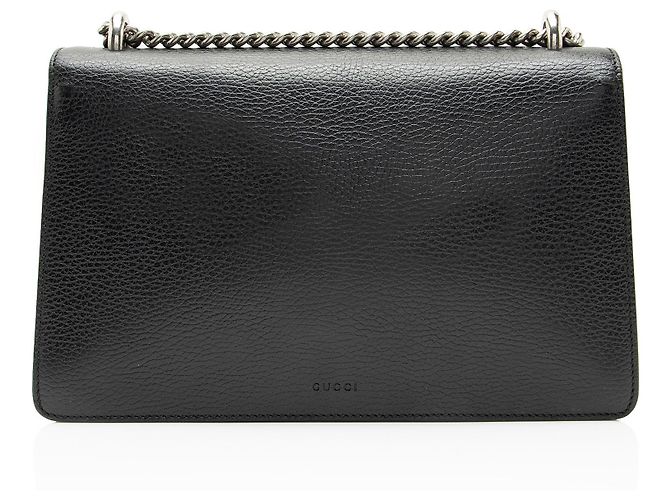 Borsa a tracolla Dionysus Medium in pelle e cristalli Gucci Nero - vista 3