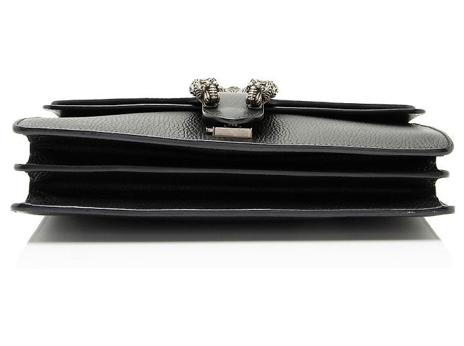 Borsa a tracolla Dionysus Medium in pelle e cristalli Gucci Nero - vista 4