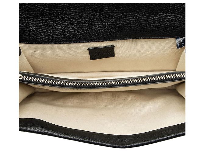 Borsa a tracolla Dionysus Medium in pelle e cristalli Gucci Nero - vista 7