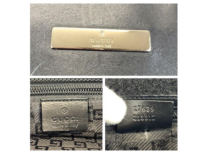 Borsa a tracolla Gucci in nylon e pelle Nero - vista 4