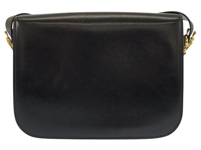 Céline Celine Vintage Leder Schultertasche Schwarz - Ansicht 2