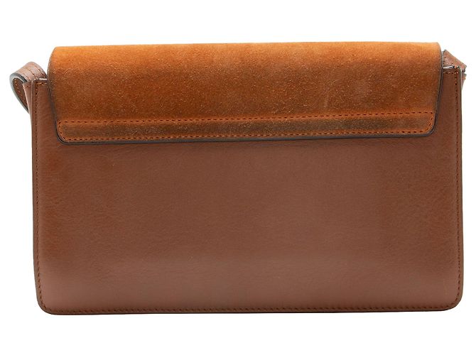 Chloé Borsa a tracolla Faye Small in scamosciato di vitello Chloe Marrone - vista 8