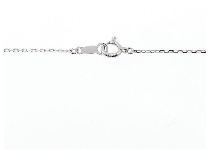 Autre Marque Collana in oro bianco Au750 con opale e diamante Argento - vista 6