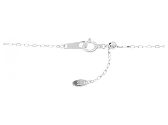 Autre Marque Collana in oro bianco e zaffiro Au750 Argento - vista 5