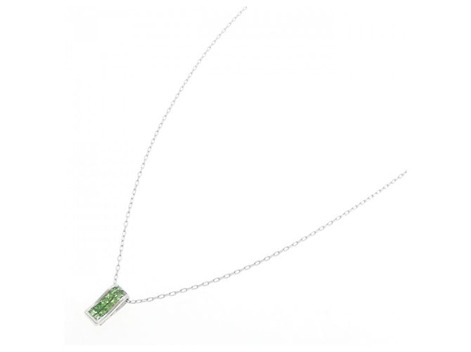 Autre Marque Collana in granato Au750 Verde - vista 2