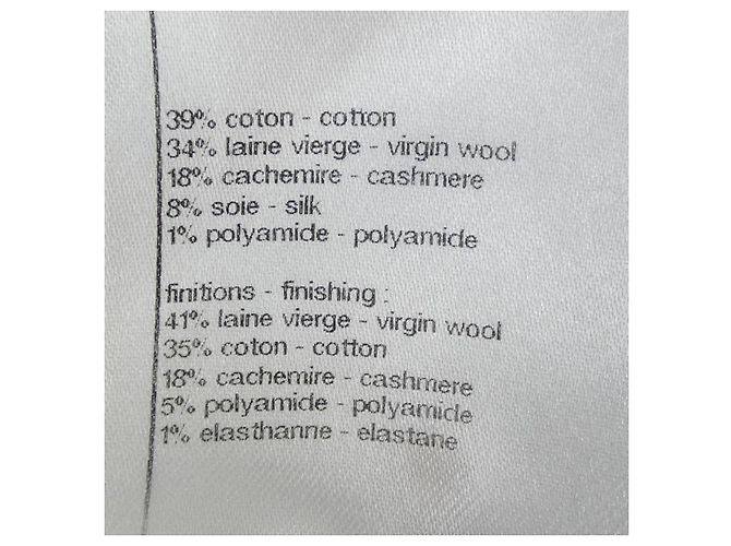 Pantalon en mélange de cachemire Chanel Noir Orange Violet - vue 3