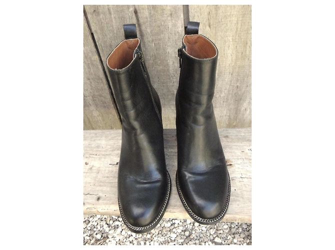 Givenchy Botines de Piel Riccardo Tisci Negro - vista 4