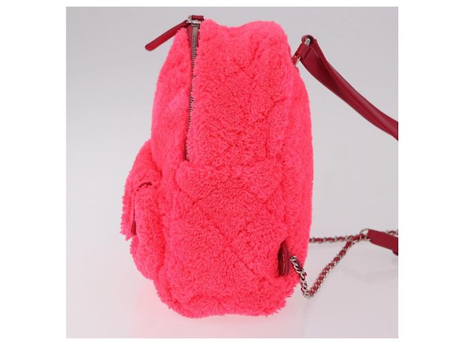 Chanel Coco Beach Terry Cloth Trapuntato Small Rosa - vista 3