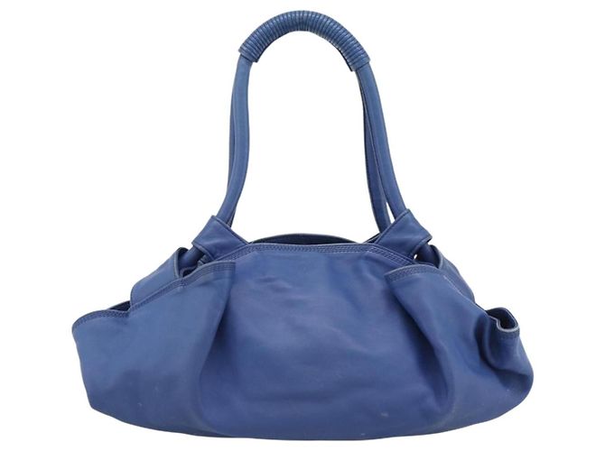 Loewe Anagram Logo Nappa Aire Handled Ledertasche Blau - Ansicht 2
