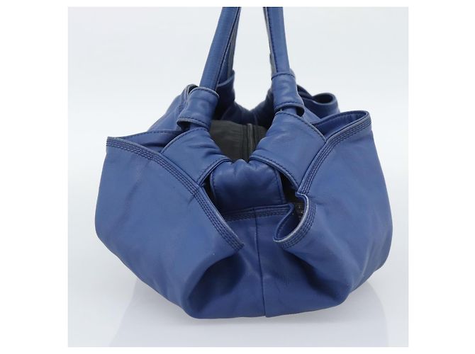 Loewe Anagram Logo Nappa Aire Handled Ledertasche Blau - Ansicht 4