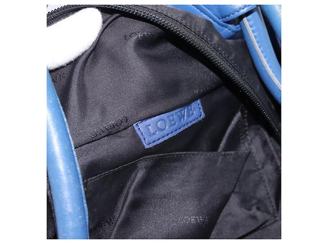 Loewe Anagram Logo Nappa Aire Handled Ledertasche Blau - Ansicht 6
