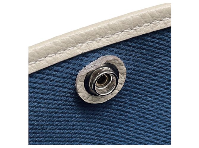 Hermès Borsa Tote Hermes Garden TPM Blu Crudo - vista 8