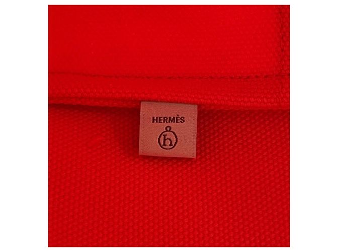 Hermès Bolsa Tote Hermes So Cabas Petit H Verde Laranja - vista 11