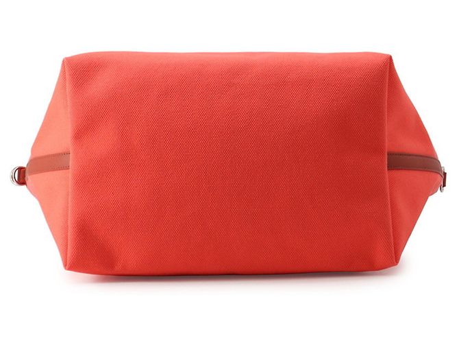 Hermès Bolsa Tote Hermes So Cabas Petit H Verde Laranja - vista 3