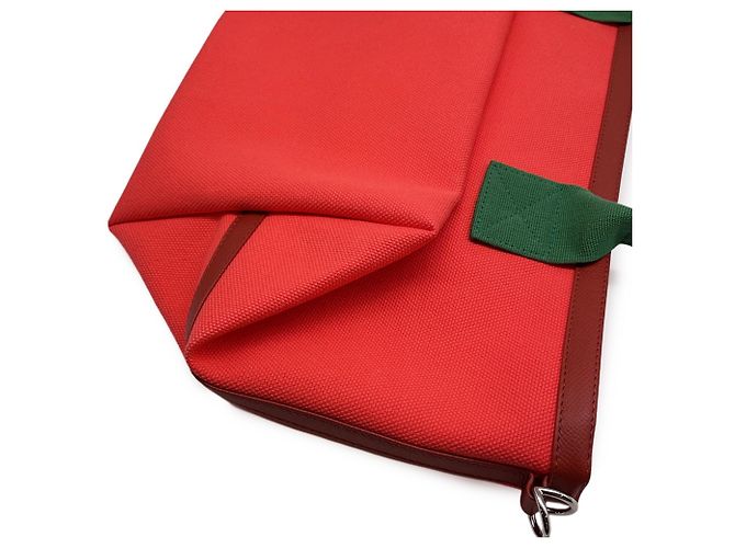 Hermès Bolsa Tote Hermes So Cabas Petit H Verde Laranja - vista 7
