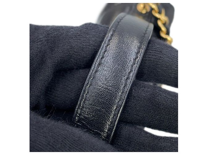 Borsa a tracolla Chanel in pelle nera Nero - vista 14