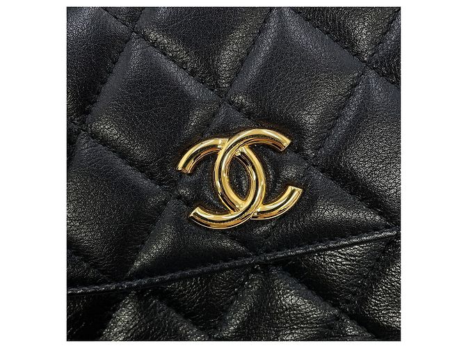 Borsa a tracolla Chanel in pelle nera Nero - vista 15