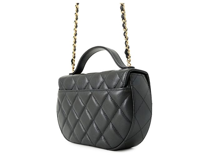 Borsa a tracolla Chanel in pelle nera Nero - vista 2
