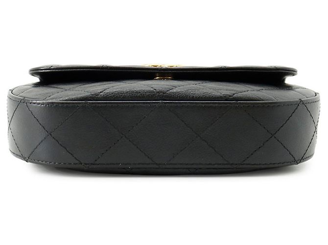 Borsa a tracolla Chanel in pelle nera Nero - vista 3
