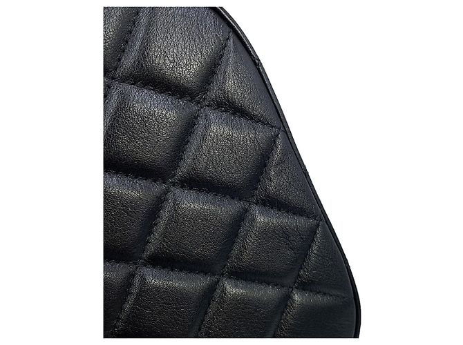 Borsa a tracolla Chanel in pelle nera Nero - vista 8