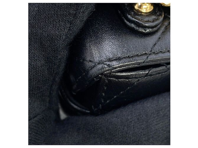Borsa a tracolla Chanel in pelle nera Nero - vista 9