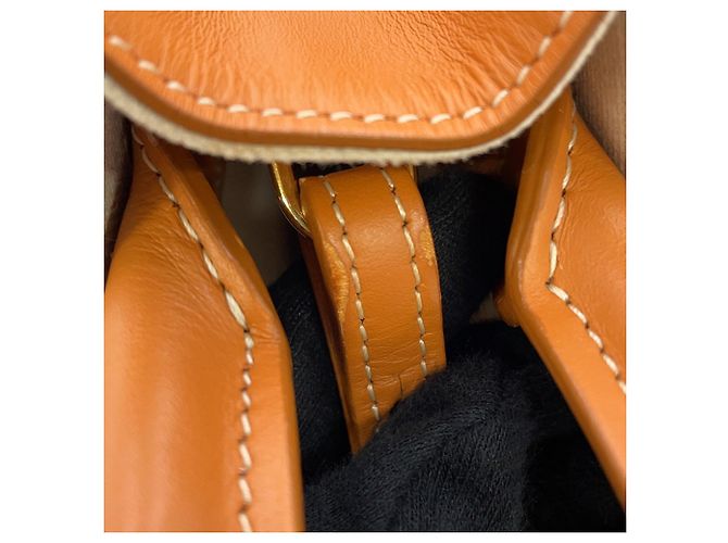 Céline Borsa Celine Mini Vertical Cabas in tela e pelle Marrone Beige - vista 15