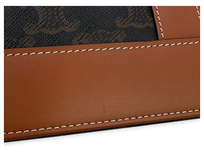 Céline Borsa Tote in Pelle Celine Triomphe Medium Marrone - vista 7